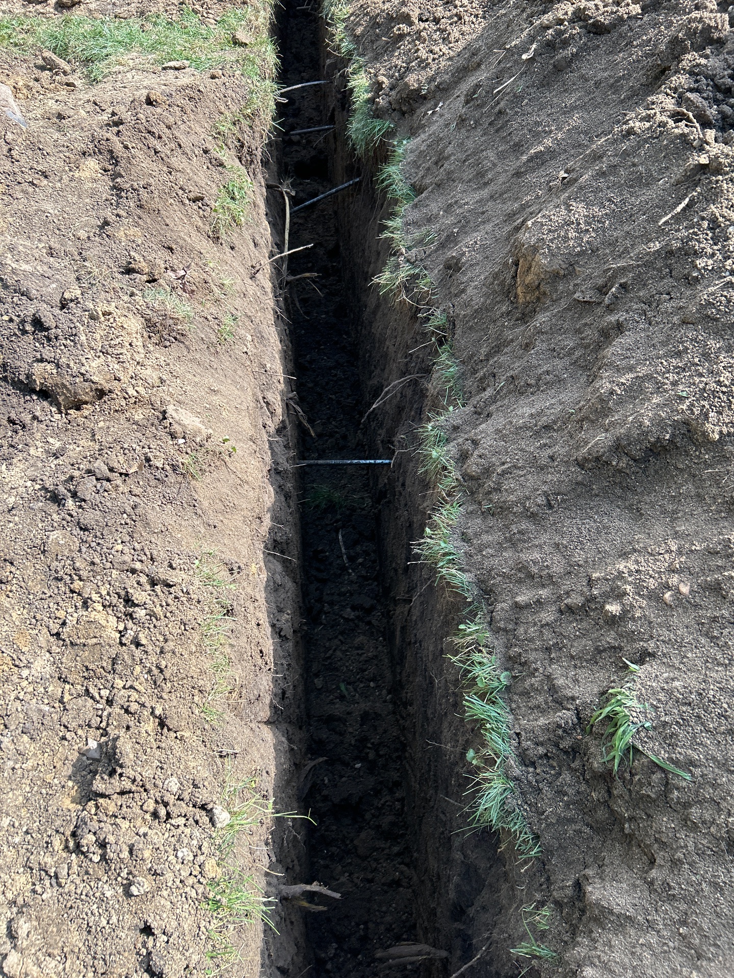 Completed foundation stabilization with permanent bracing system